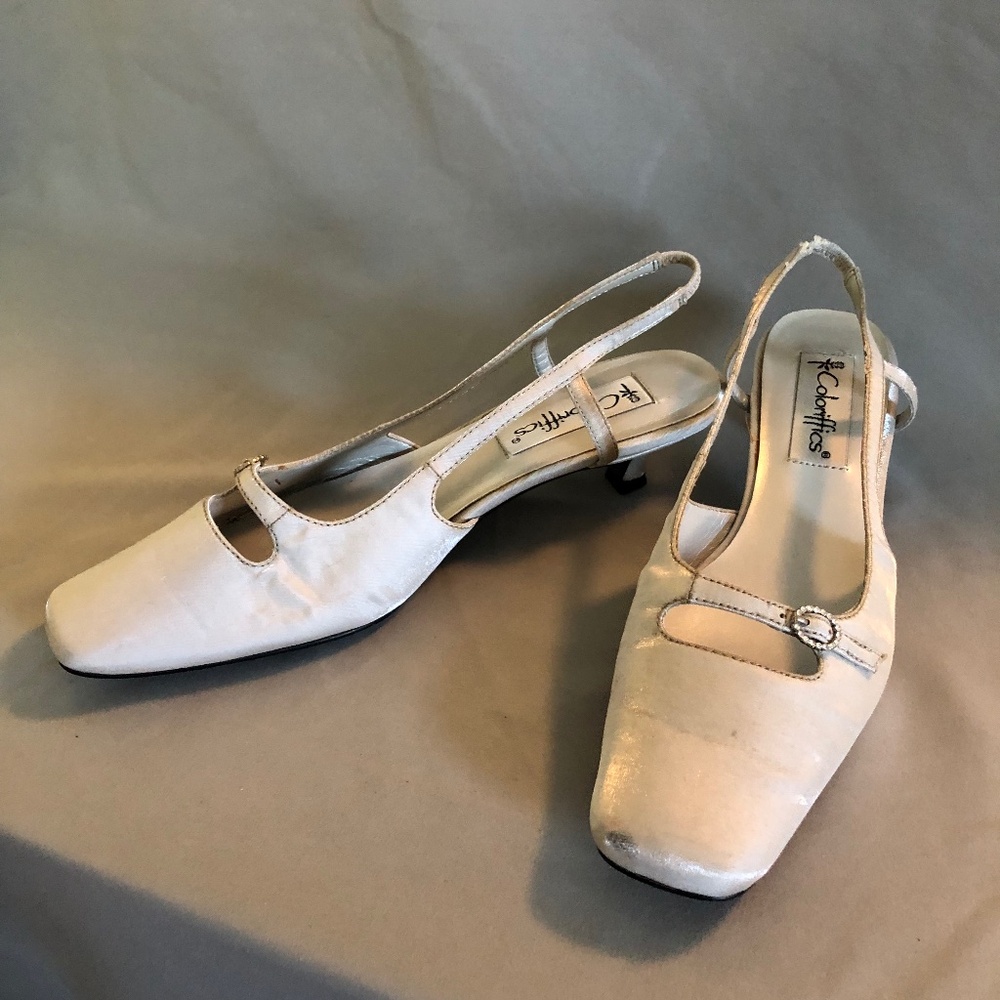 Coloriffics Silver “Jackie” Heels